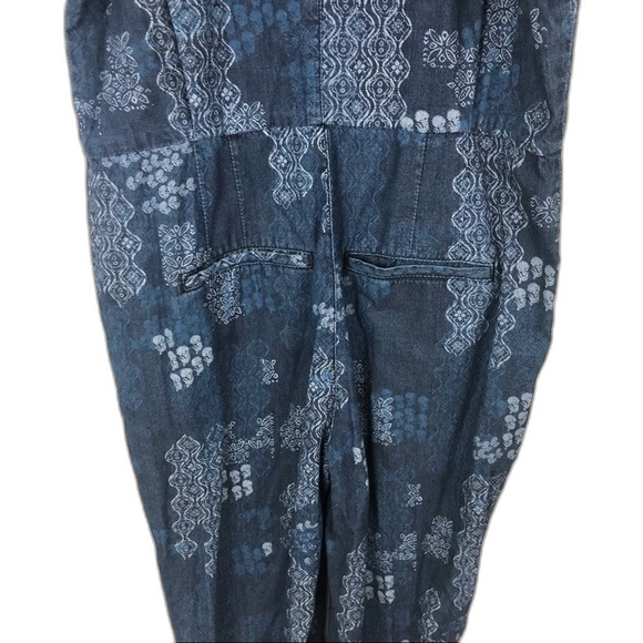 Free People Blue Aztec Jumpsuit Size Small - Picture 9 of 16